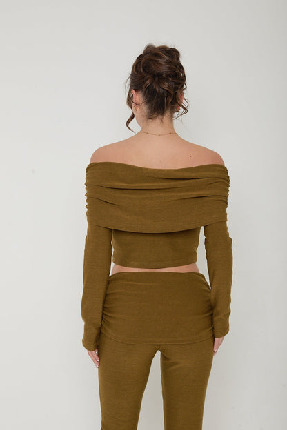 Myla Long Sleeve Top | Olive