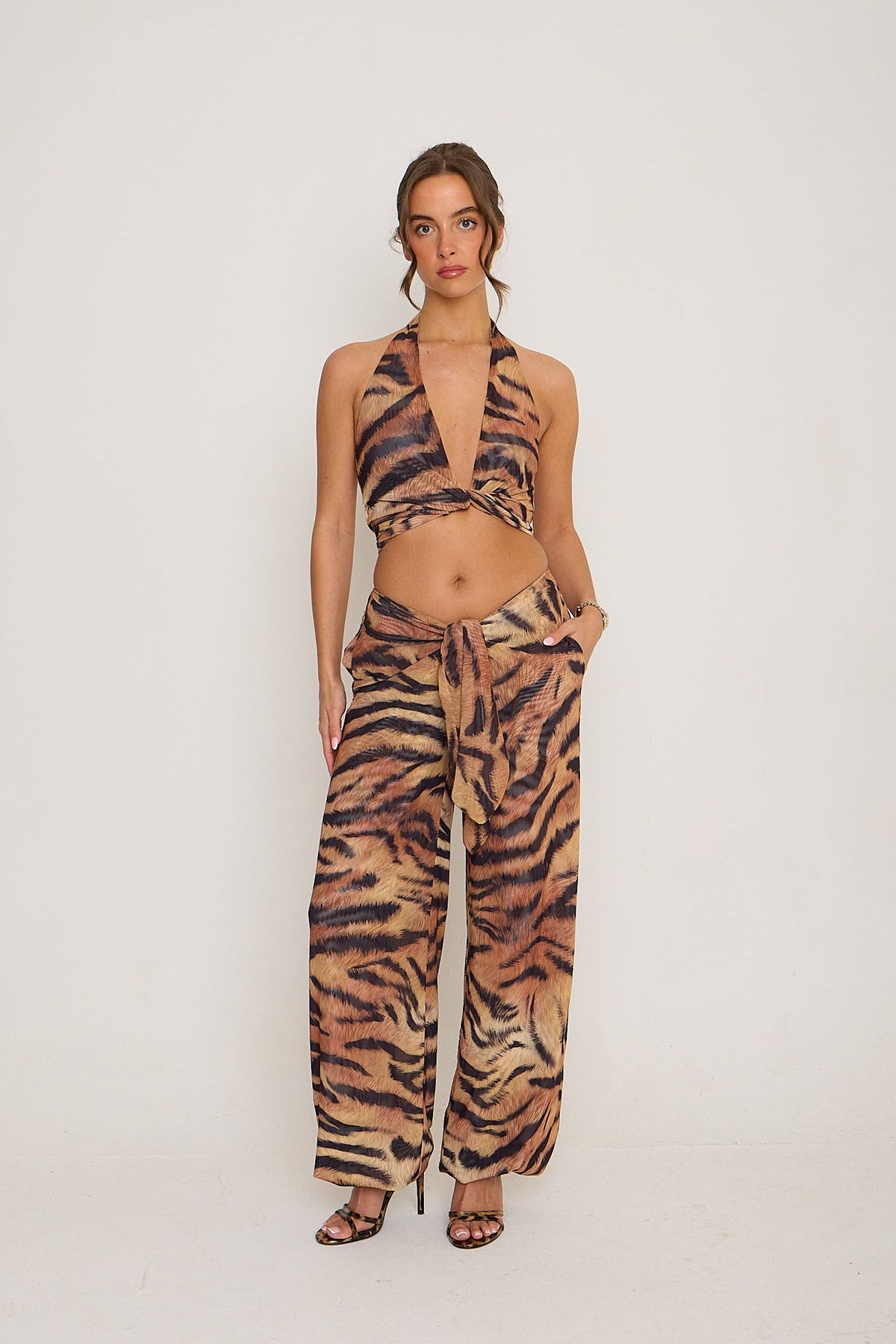 Kasey Mesh Trousers | Tiger