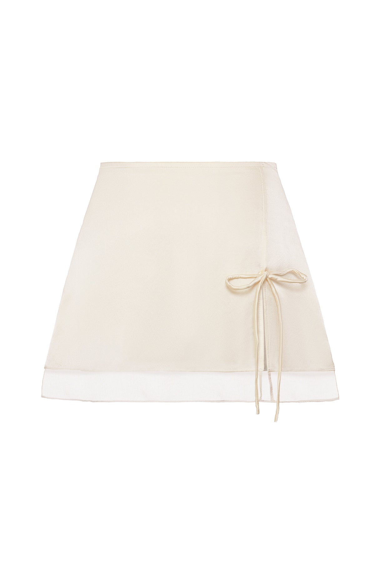 Aria Silk Skirt - Ivory