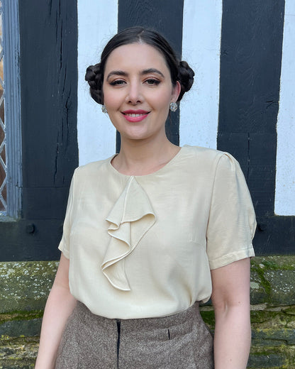 1930s Flounce Blouse - Antique