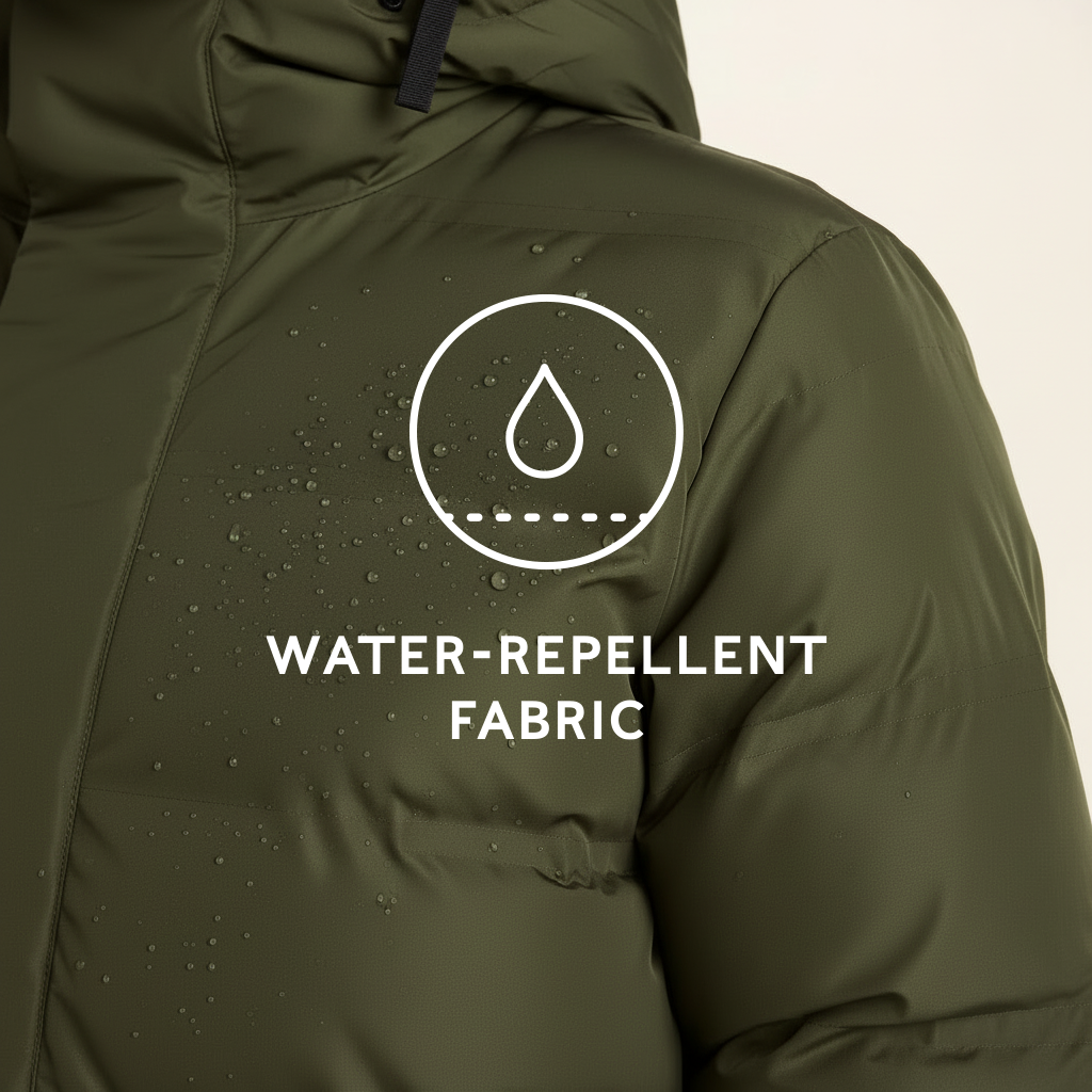 Glaston Womens Shower Resistant Insulated Parka - Dark Green