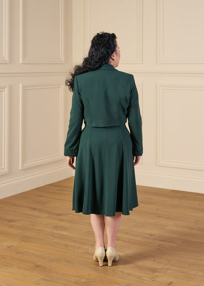 1940s Goodwood Grable Ensemble - Dia Deco Emerald