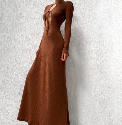 Tallulah Maxi Dress - Chestnut