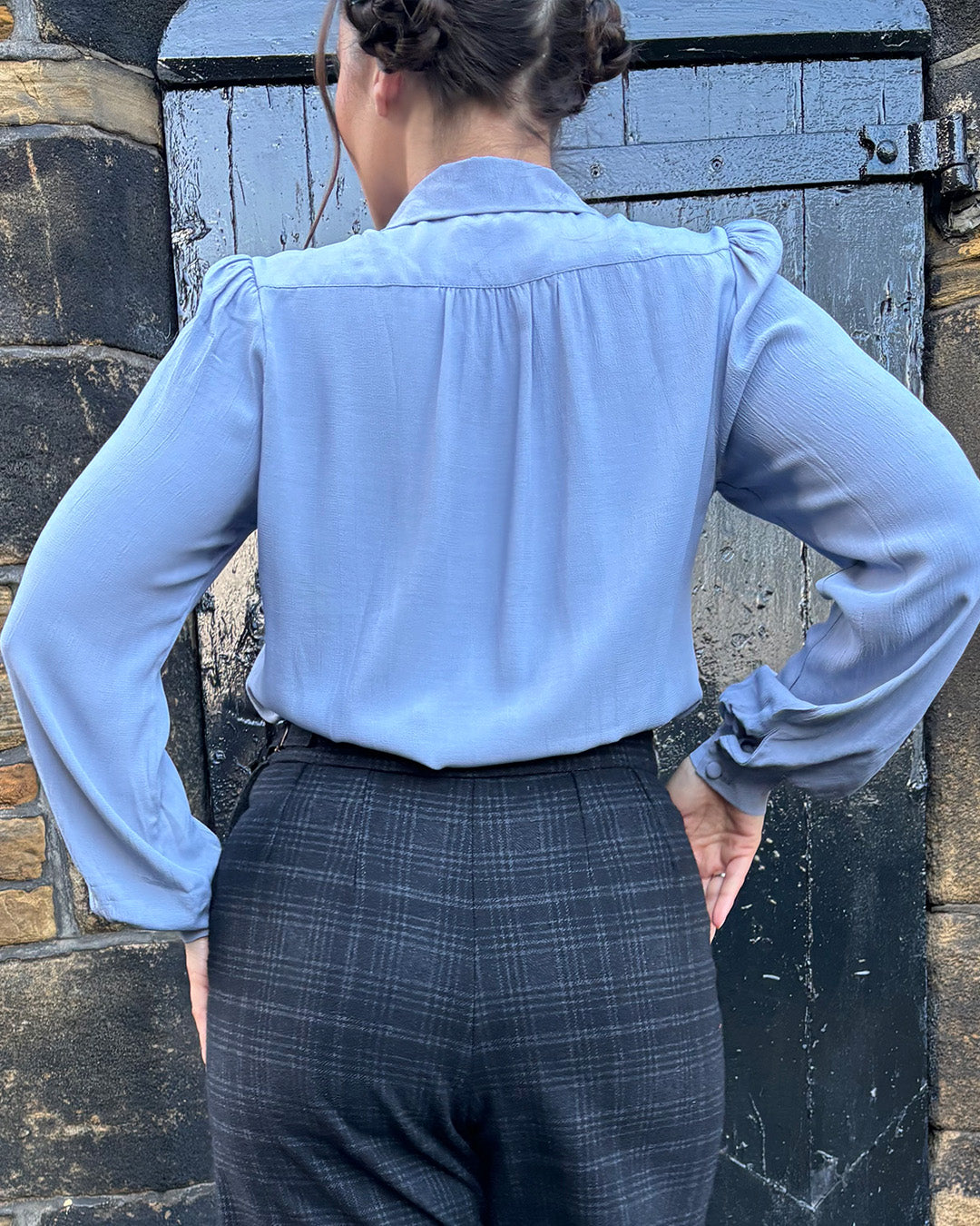 1940s Sweetheart Blouse - Lilac