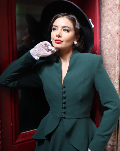 1950s Lilian Jacket - Racing Green