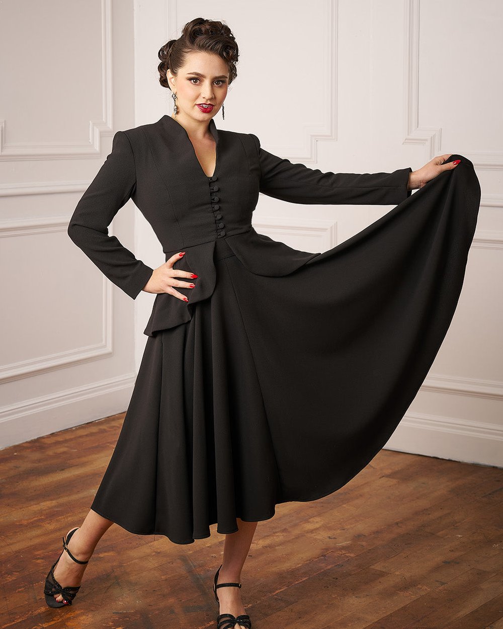 1950s Premium Circle Skirt - Black