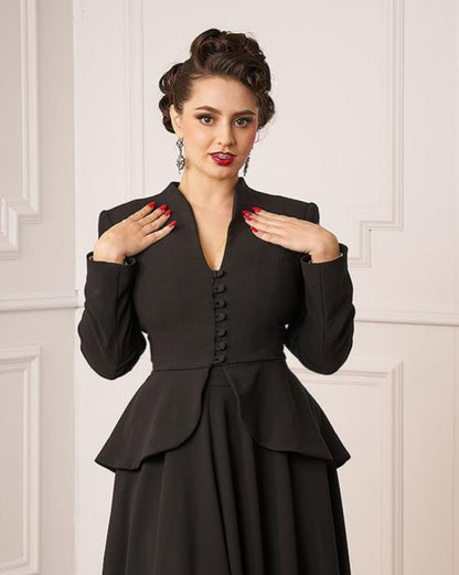 1950s Lilian Jacket - Black
