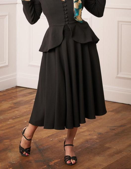1950s Premium Circle Skirt - Black