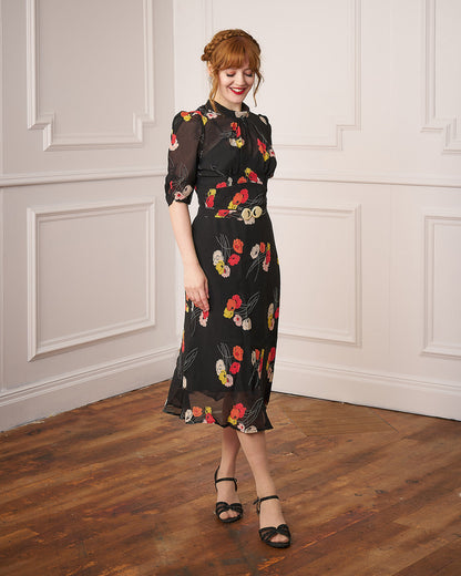 1930s Loretta Bias Dress - Poppy