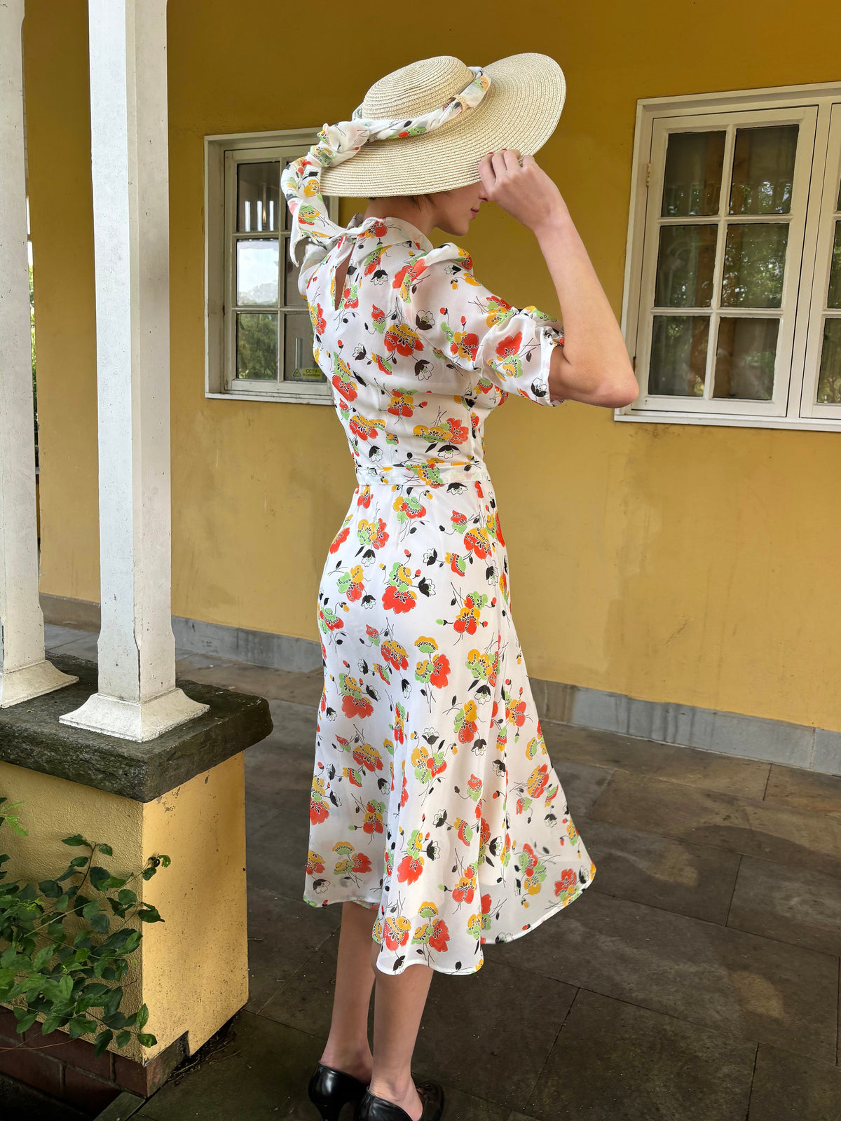 1930s Loretta Bias Dress - Golden Haze