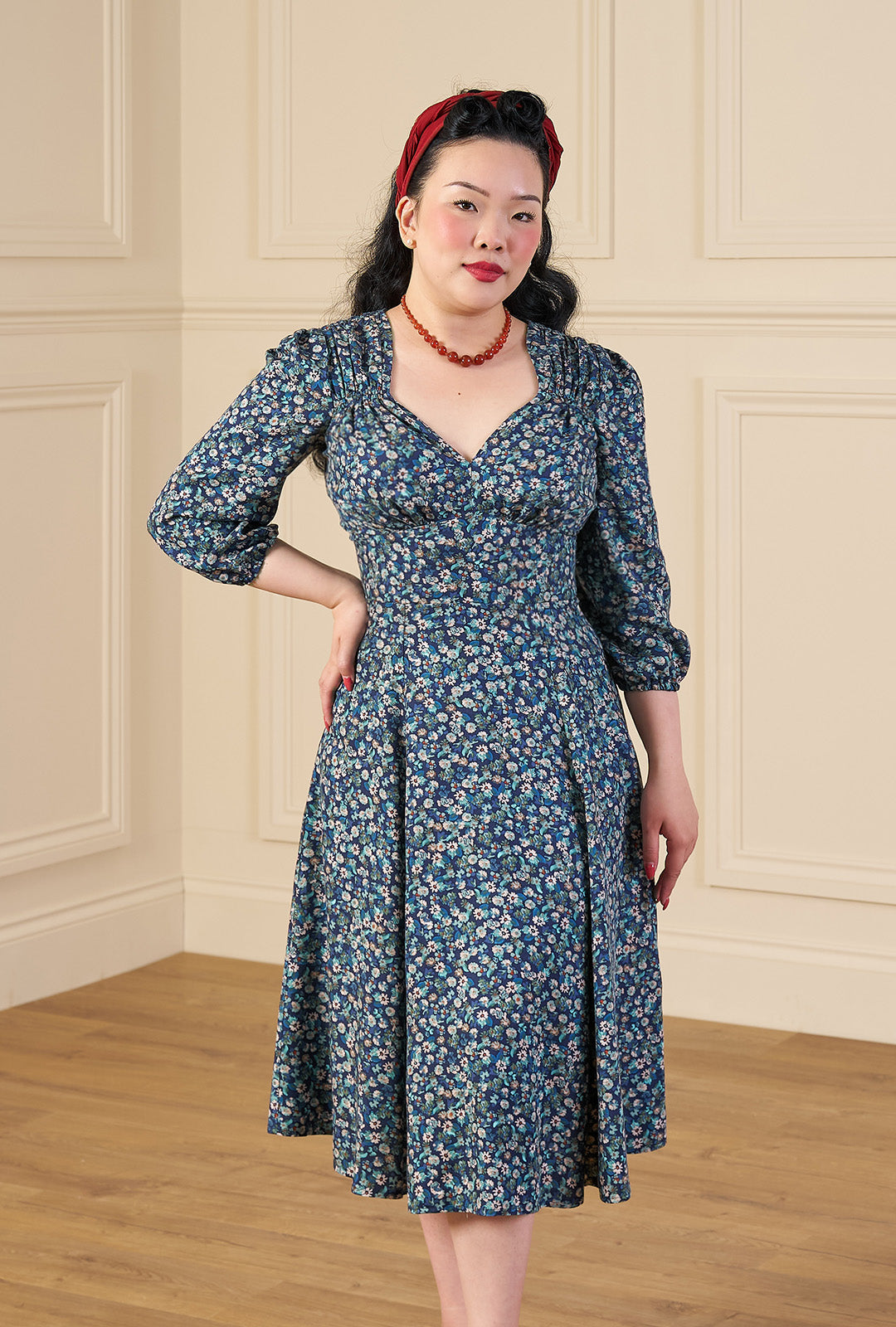 1940s Marian Tea Dress - Marguerite