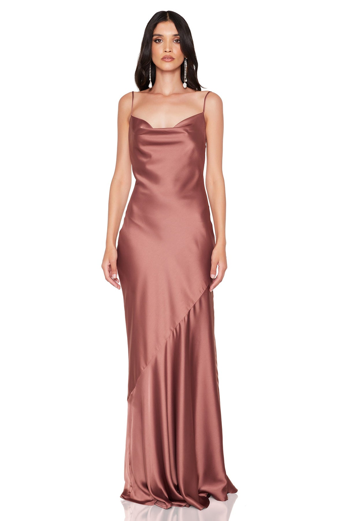 Nookie Entice Drape Gown - Mocha