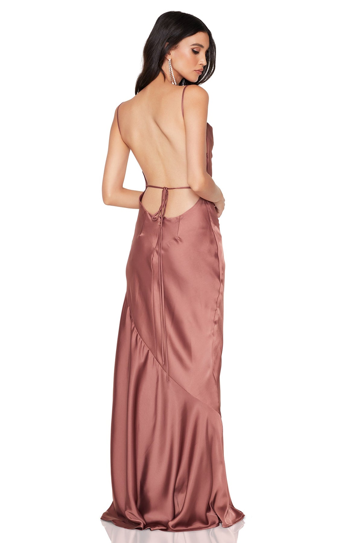 Nookie Entice Drape Gown - Mocha
