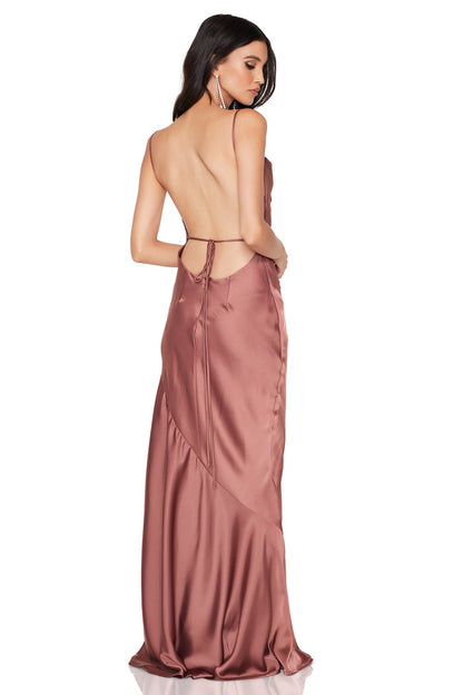 Nookie Entice Drape Gown - Mocha