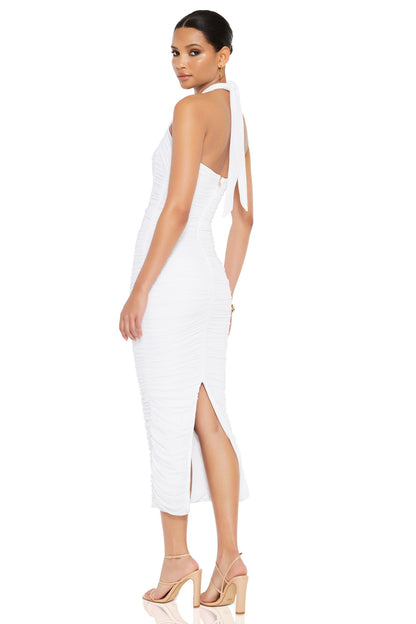 Nookie Monroe Midi Dress - White