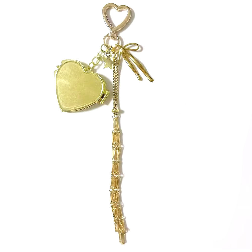 üî•‚ú®Lipstick Holder Keychain with Mirror