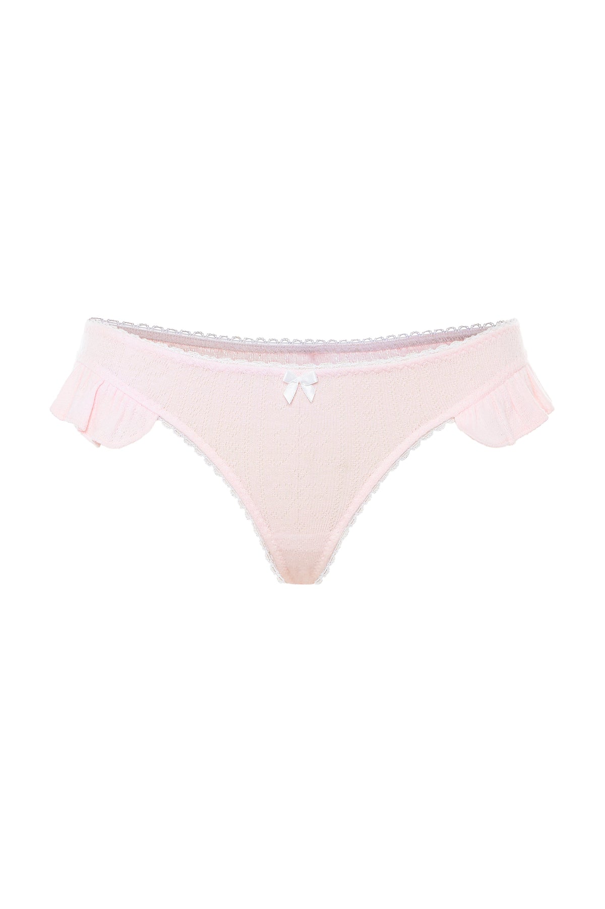 Bambi Ruffle Thong - Pink