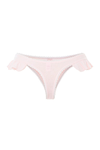 Bambi Ruffle Thong - Pink