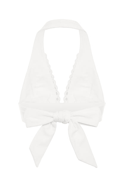 Juliette Halter Top - White