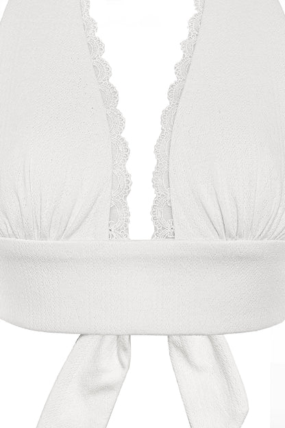 Juliette Halter Top - White