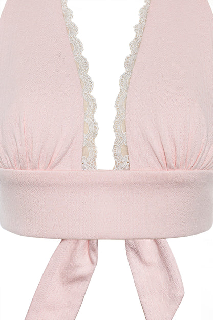 Juliette Halter Top - Pink