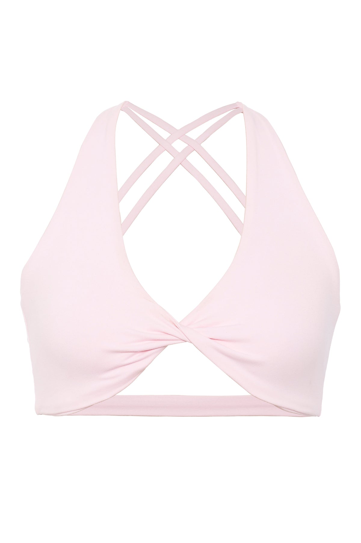 Mia Cross Sport Bra - Pink