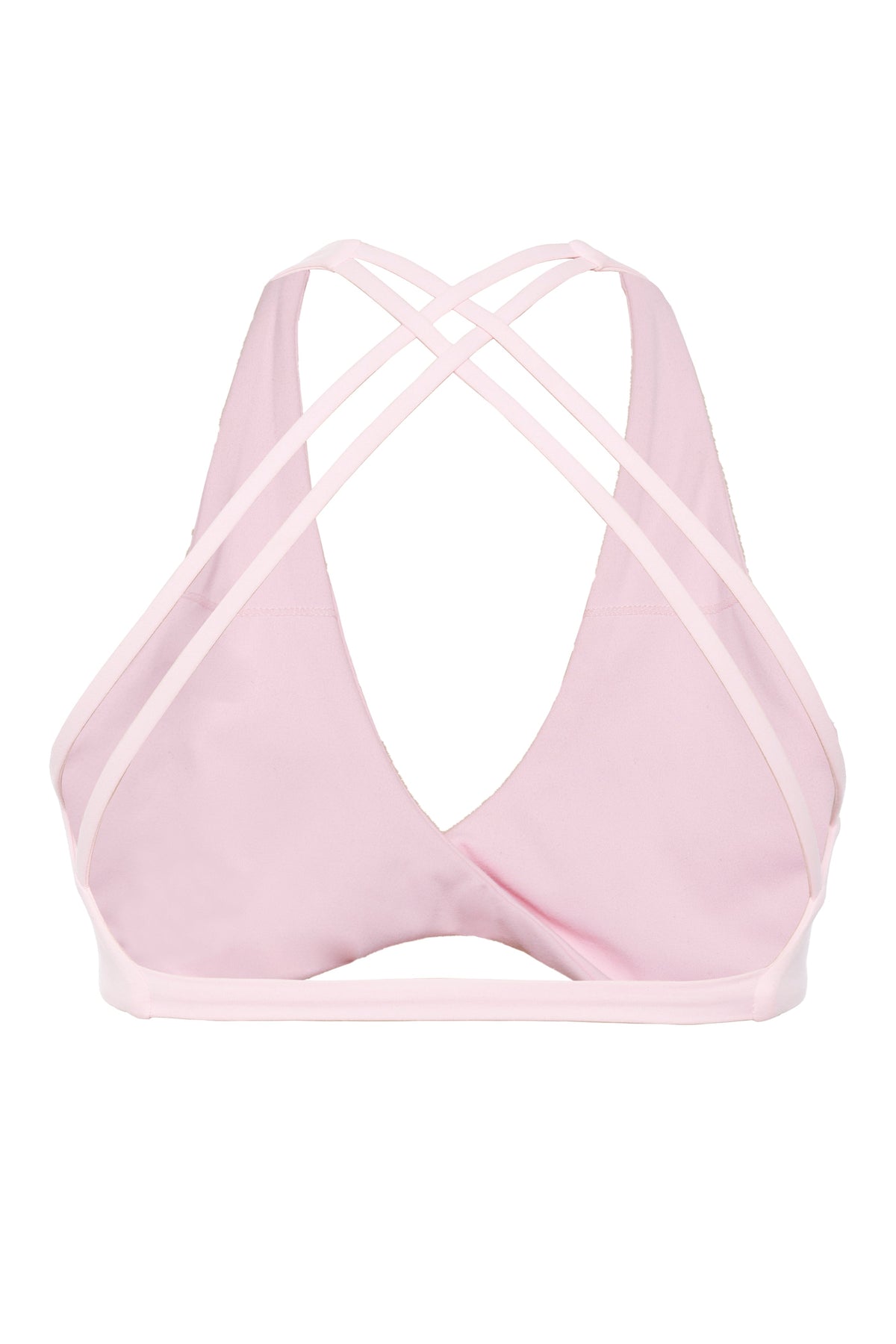 Mia Cross Sport Bra - Pink