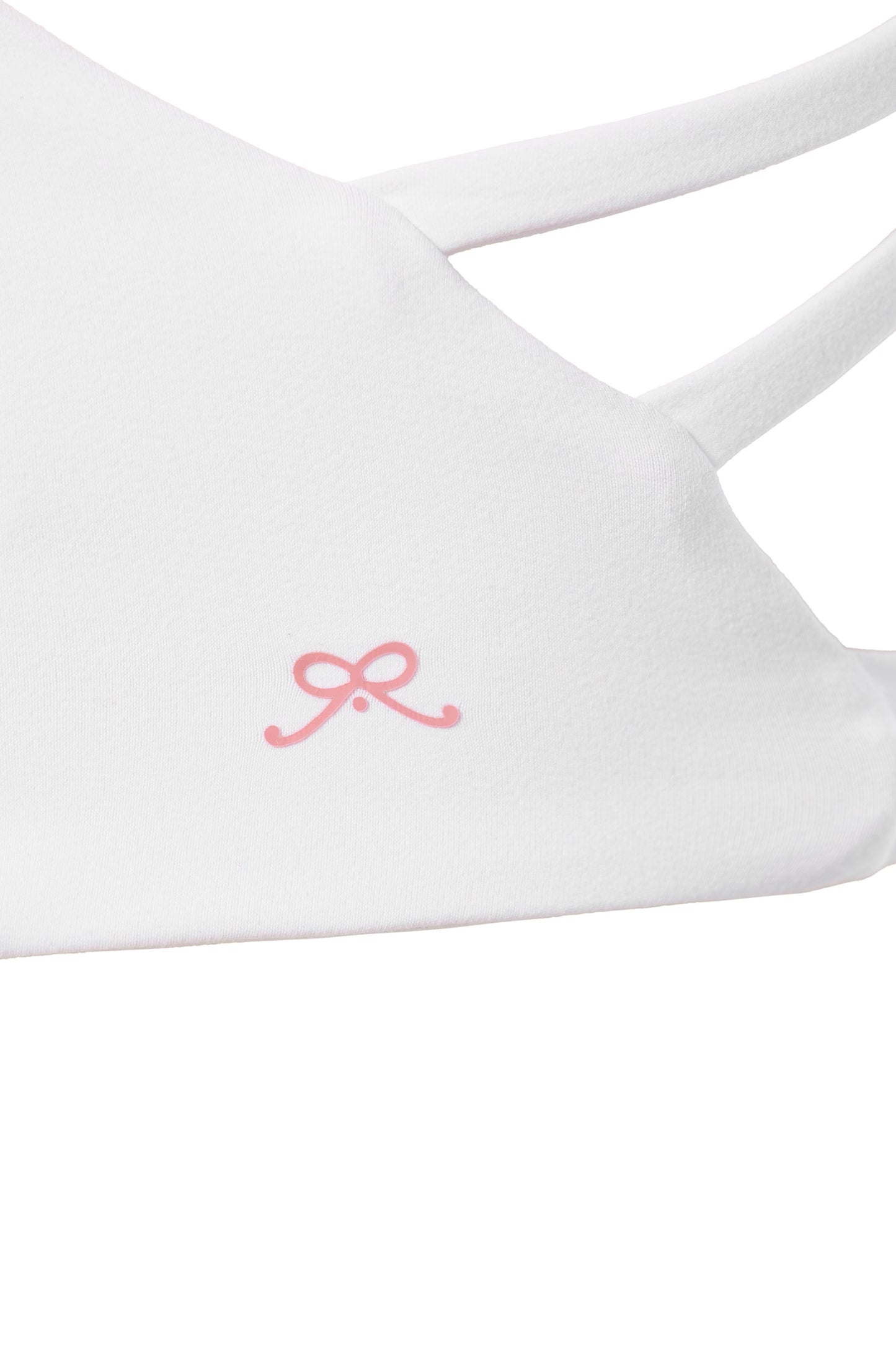 Mia Cross Front Bra - White