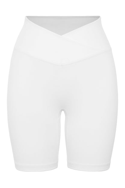 Zoe Scrunch Shorts - White