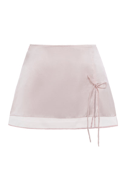 Aria Silk Skirt - Pink