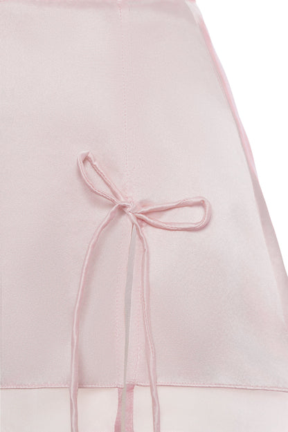 Aria Silk Skirt - Pink
