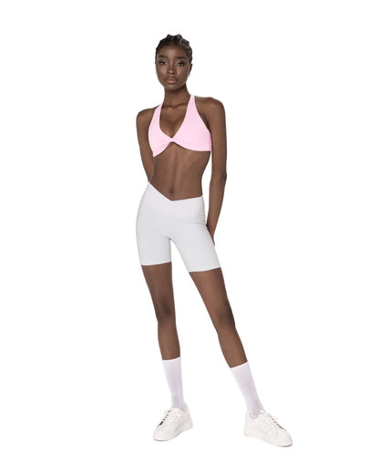 Mia Cross Sport Bra - Pink