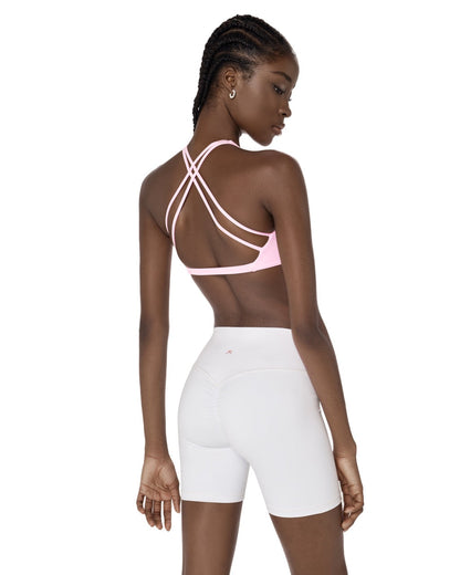 Zoe Scrunch Shorts - White