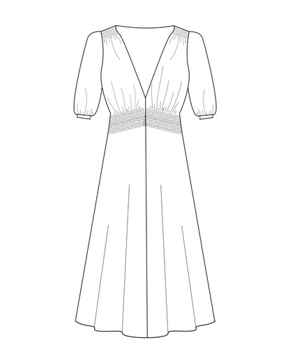 1940s Vera Tea Dress - Ocean Pearl