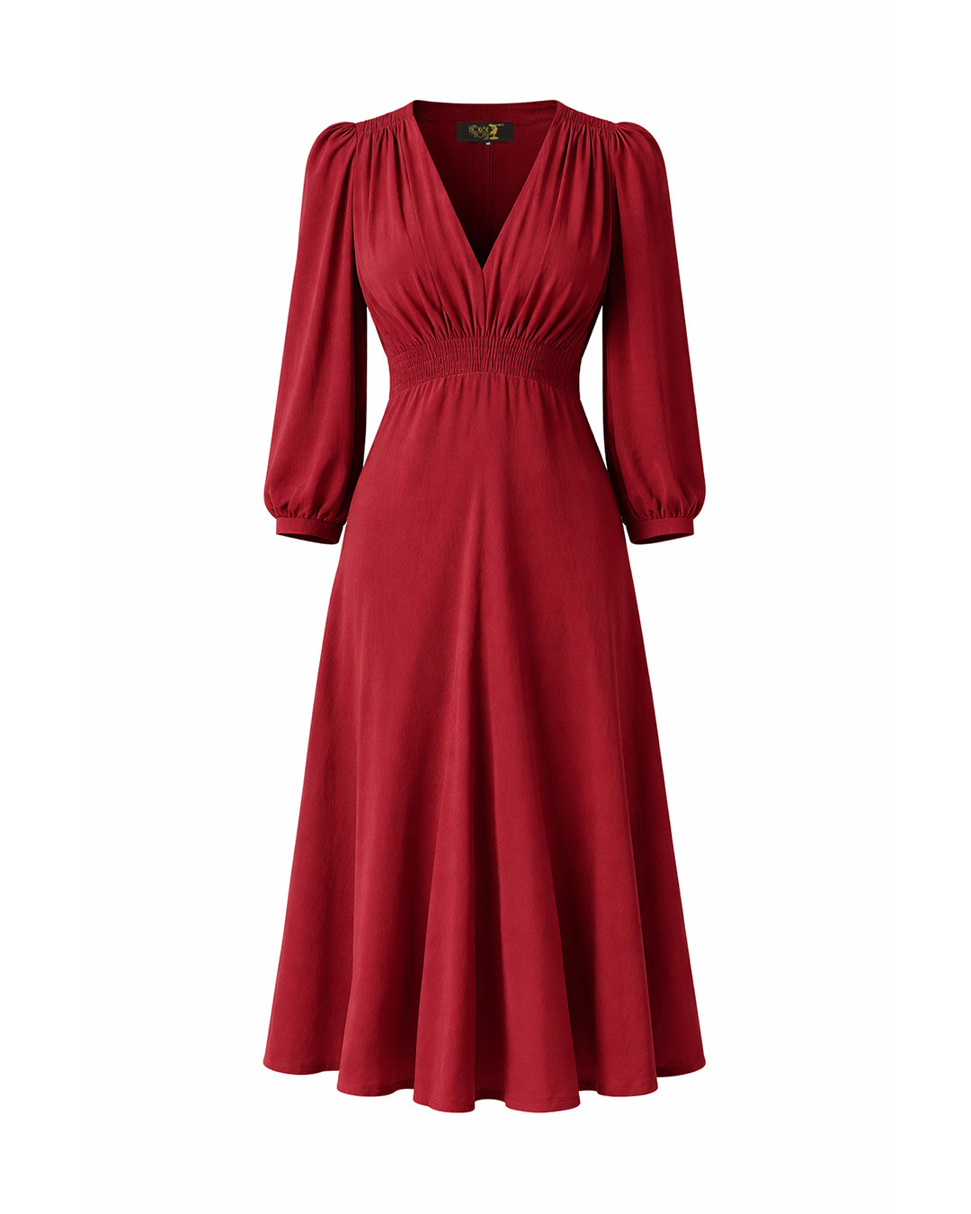 1940s Vera Tea Dress - Port