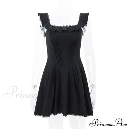 A-line Slinky Pleated Mini Dress