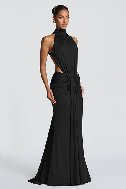 Sophisticated Backless Mermaid Fit Maxi Dress