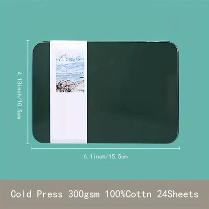 üé®Professional Watercolor Postcards ‚Äì 300gsm Pure Cotton Paper (24-Pack)