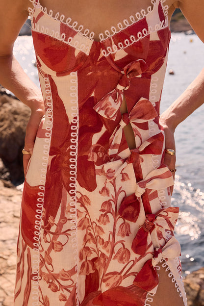 Darla Bow Dress - Calla Floral