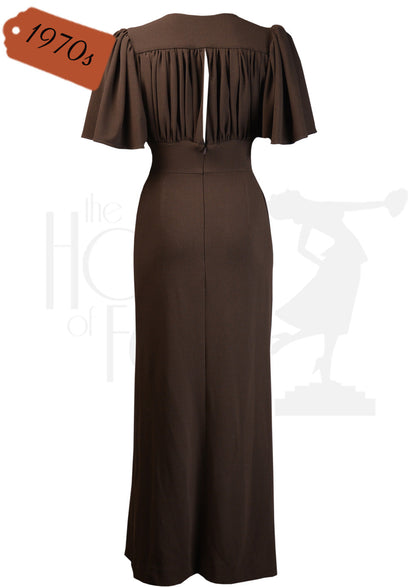 1970s Clarke Maxi Dress - Brown