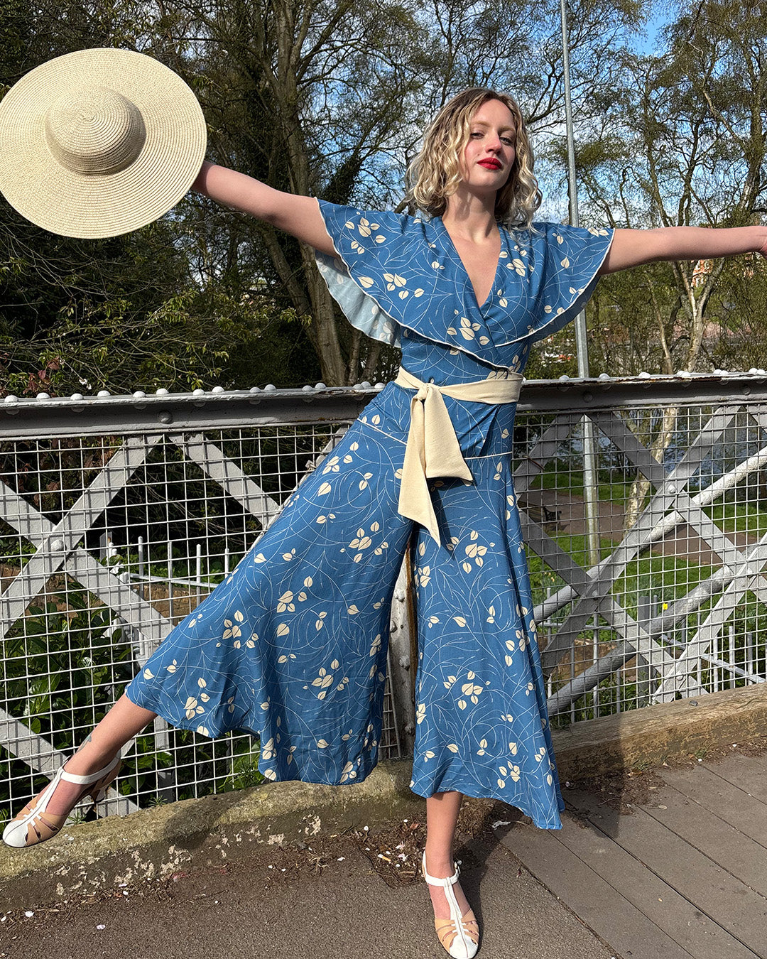 1930s 'Bessie' Wrap Beach Pyjama  - Eden