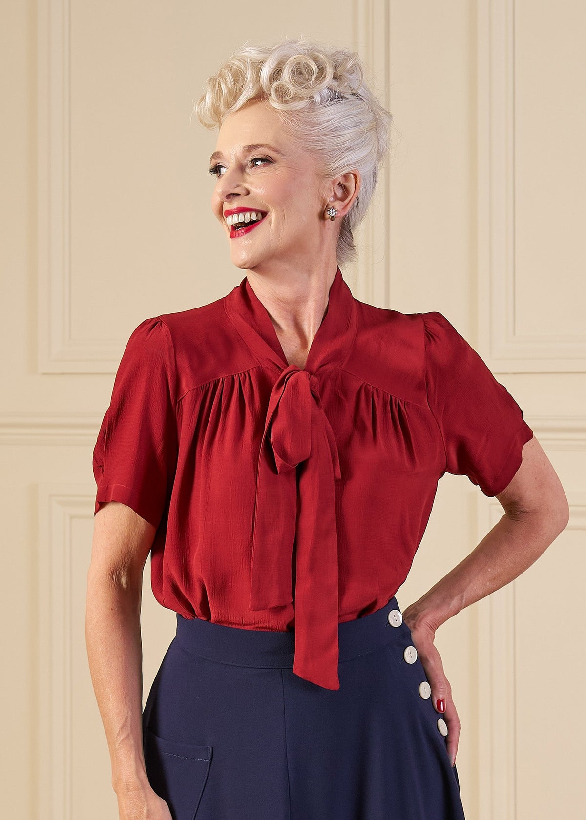1930s Beau Blouse - Port