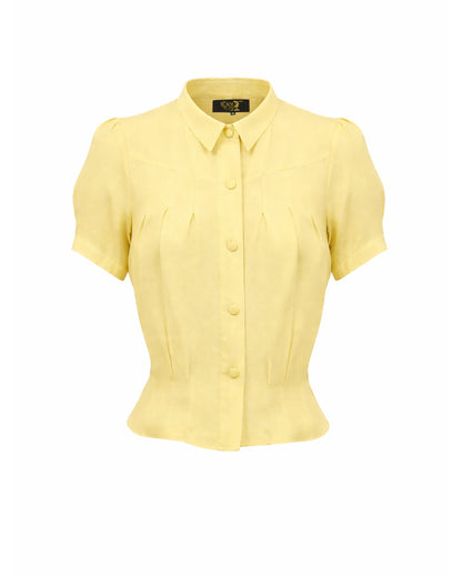 1930s Bonnie Blouse - Lemon