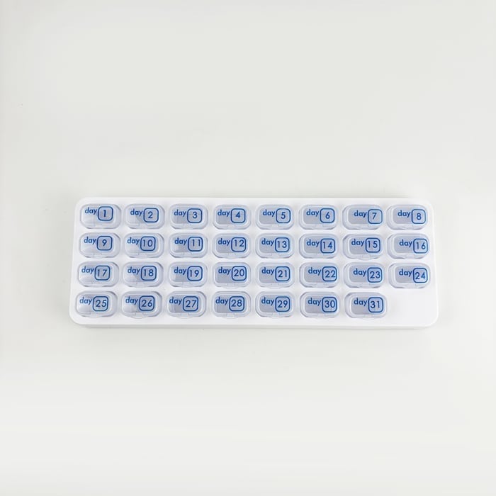 üí™31-Day Detachable Monthly Pill Organizer