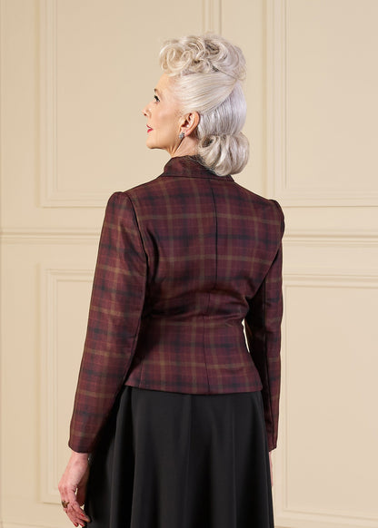 1940s Hampton Tailored Jacket - Premium Check Wool