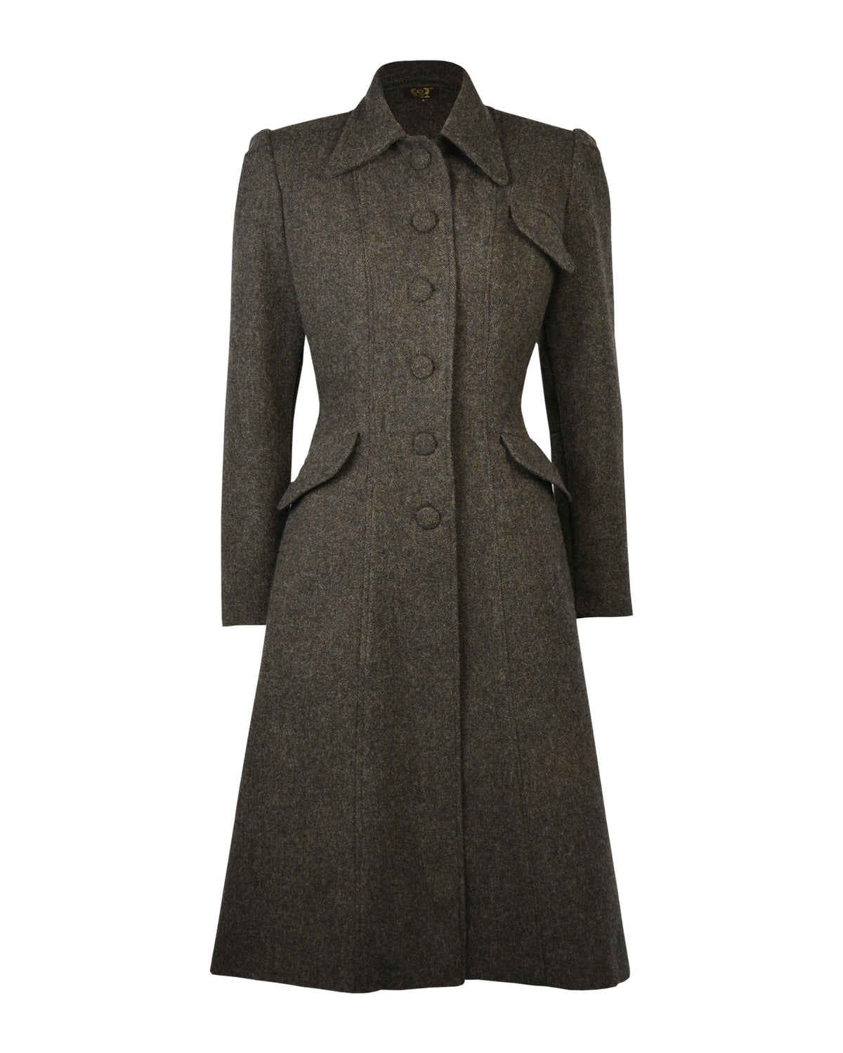 1930s/40s Princess Line Coat - Wool