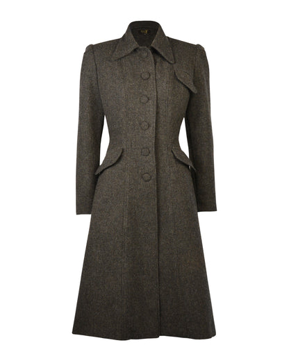 1930s/40s Princess Line Coat - Wool