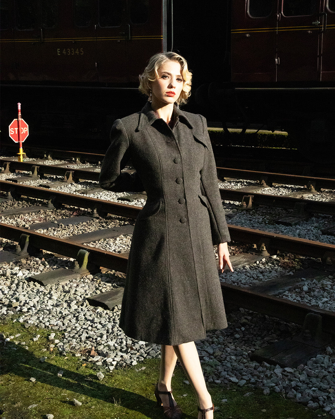 1930s/40s Princess Line Coat - Wool