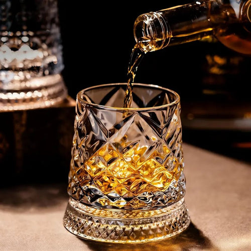üéÅüî•Luxury 360¬∞ Spinning Crystal Glass