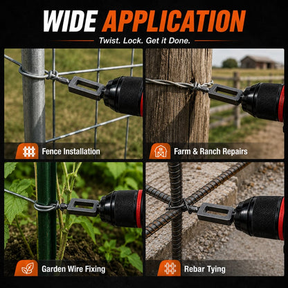 üß∞Steel Wire Twisting Tool for Drill - Fast Tightening & Auto Trimming Wire Twist Attachment